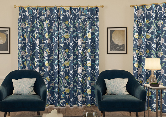 Abigail, Navy - Made to Measure Curtains - Image 7